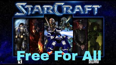 Starcraft Brood War Remastered Free For All Gameplay On Big Game