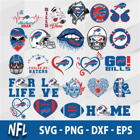 Buffalo Bills Bundle SVG, Logo Bundle Buffalo Bills SVG, NFL - Inspire ...