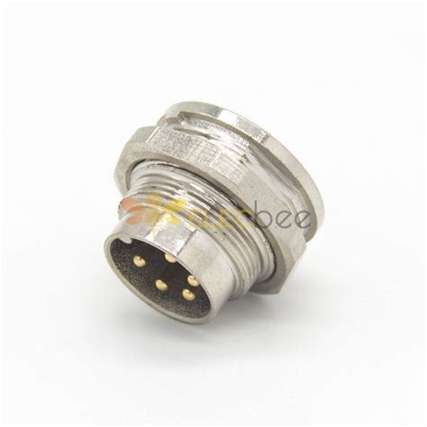 M Pin Connector Degree Waterproof Front Male Socket Bulkhead