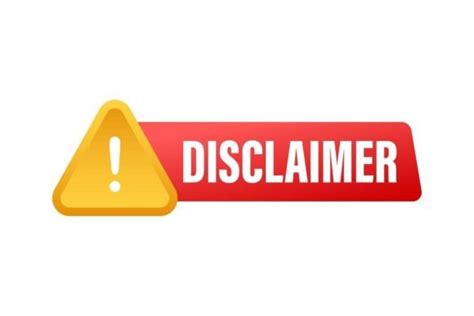 Red Disclaimer Sign Badge Icon Vector Graphic By Dg Studio Creative