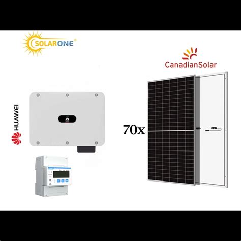 kit de sistema fotovoltaico 36 kW inversor trifásico Huawei y 2 palets