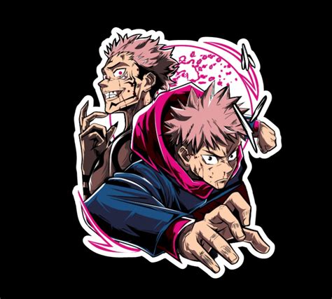 Jujutsu Kaisen Ryomen Sukuna Yuji Itadori Anime Sticker Decal Truck Car