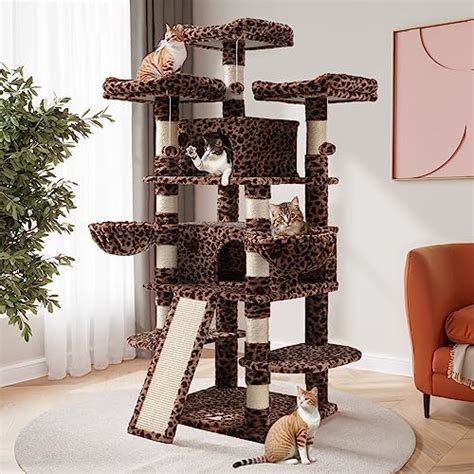 Sha Cerlin Árbol Grande Para Gatos De 68 Pulgadas De Varios Niveles Para Gatitos