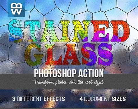 Graphicriver Stained Glass Photoshop Action Freegfx4u