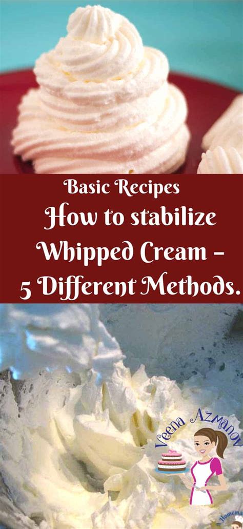 How To Stabilize Whipped Cream 5 Different Methods Veena Azmanov