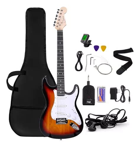 Guitarra Electrica Stratocaster Con Amplificador Accesorios Meses Sin