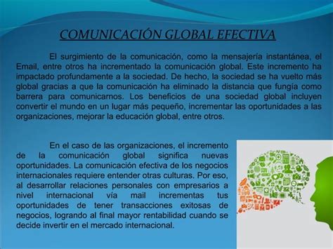 Lineamientos Estrat Gicos Para La Comunicacion Global Efectiva De Mi