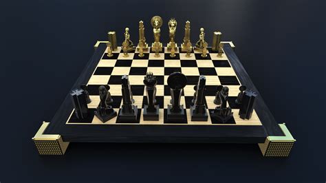 Empire 3d Printed Chess Set On Behance