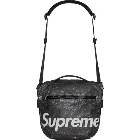 Supreme Waterproof Reflective Speckled Shoulder Bag Black Fw20 Hype Vault