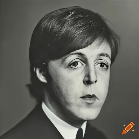 Vintage Close Up Portrait Of Paul Mccartney By Berenice Abbott In The