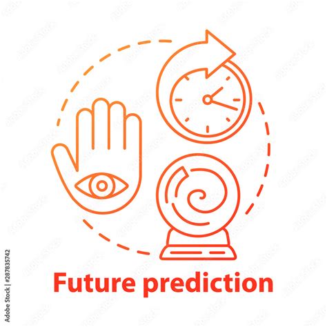 Future prediction concept icon. Fortune telling, psychic service ...