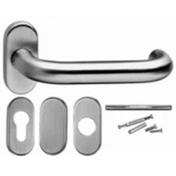 SOLIDE Lever Handle W Oval Rose Escutcheon TH 001 S S 304