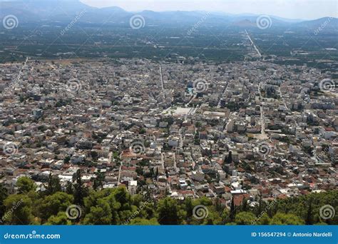 La Ciudad De Argos En El Peloponeso Imagen De Archivo Editorial