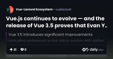 Vue.js continues to evolve — and the release of Vue 3.5 proves that