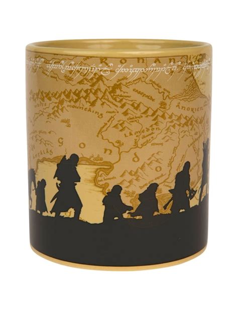 The Lord Of The Rings Rohan And Gondor Map 20oz Ceramic Mug Rivers Australia