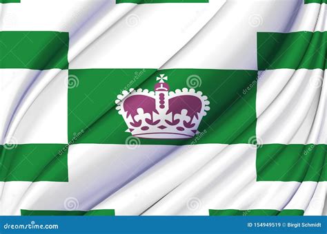 Charlottetown Waving Flag Illustration Stock Illustration