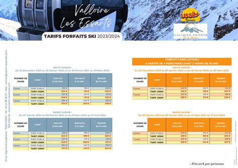 Calaméo Tarif Forfait Ski Valloire 2023 2024