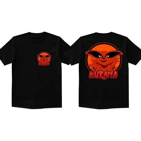 Jual KAOS ANIME KURAMA NARUTO UZUMAKI NINJA KONOHA MANGA SASUKE UCHIHA