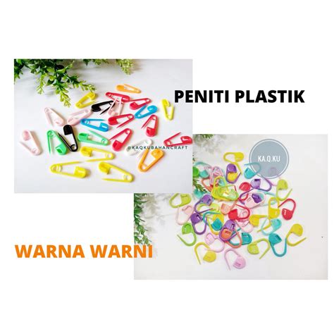 Jual Peniti Hijab Plastik Warna Warni Random Shopee Indonesia