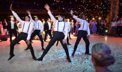 Watch Groomsmen Surprise Bride With Epic Wedding Dance [video]