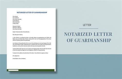 What Does A Letter Of Guardianship Look Like Infoupdate Org