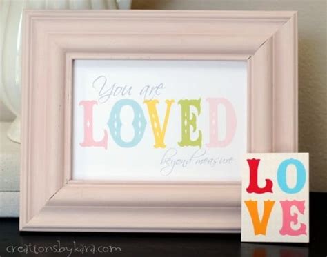 Free Printable Art You Are Loved