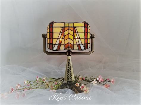 Partylite Stained Glass Candle Banker Lamp Tiffany Style Etsy Stained Glass Candles Lamp