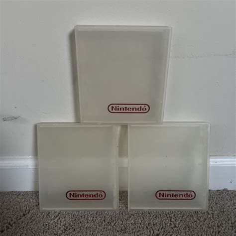 Vintage Clear Nes Nintendo Oem Plastic Snap Game Case Hard Clamshell