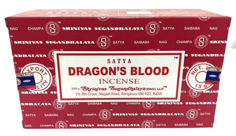 Satya Dragons Blood Incense Sticks 180 Grams Vfm