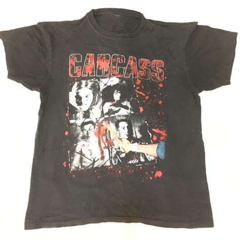 Carcass Shirts Vintage Carcass T Shirt Necroticism Death Metal Napalm Death Poshmark