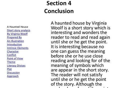 A haunted house analysis (Virginia Woolf)