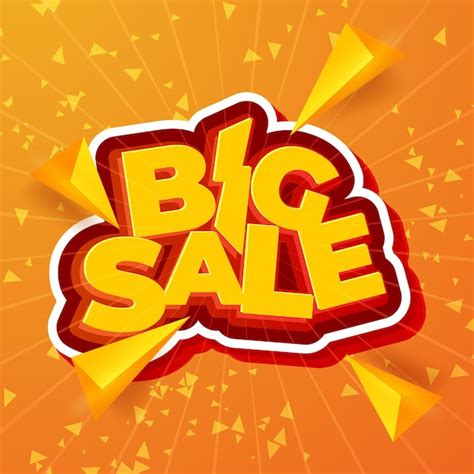 Free Vector Big Sale Banner Design Vector Illustration