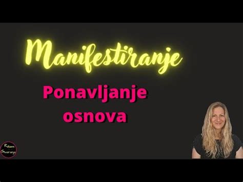 Manifestiranje postoji li najbolje za mene Ana Ilijanić Jelušić