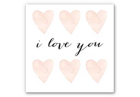 Hartschaumbild Confetti Cream I Love You Wall Art De