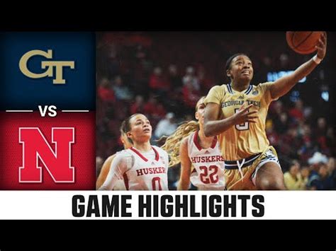 Georgia Tech Vs Nebraska Game Highlights 2023 24 ACC Men S