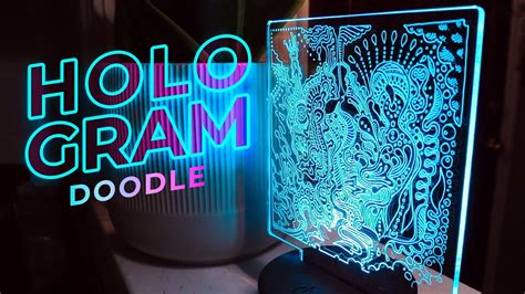 How To Make A Glowing Hologram Drawing YouTube