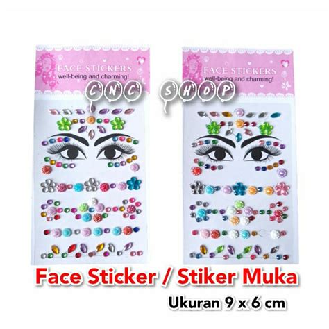 Jual Stiker Muka Kristal Face Stickers Sticker Wajah Blink Blink