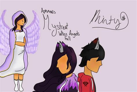 Aphmaus Mystreet When Angels Fall Fanart By Mintyg4life Aphmau Fallen Angel Disney Characters