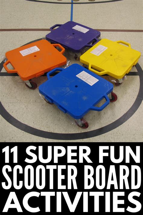 Gross Motor Play 11 Super Fun Scooter Board Activities For Kids