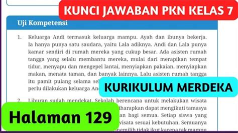 Soal Kunci Jawaban Pkn Kelas Halaman Kurikulum Merdeka Bekerja