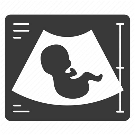 Diagnostics Embryo Maternity Obstetrics Scan Ultrasound Xray Icon