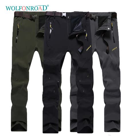 Wolfonroad Winter Mens Thermal Outdoor Hiking Pants Waterproof Camping