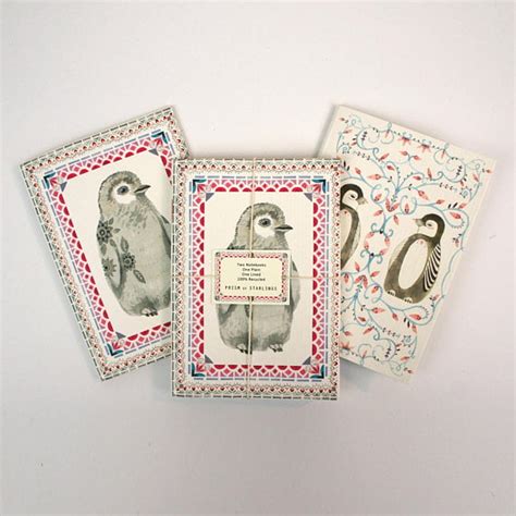 Set Of 2 Notebooks Penguin The Red Door Gallery