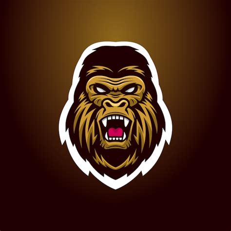 Premium Vector Angry Gorilla Head Logo Mascot