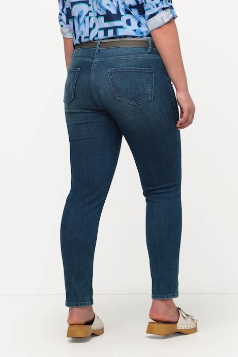 Jeans Sarah Smalle Pijpen Elastische Band 5 Pocket Model Slim