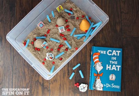 Dr. Seuss Sensory Play with Kinetic Sand