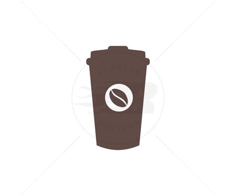 Coffee Paper Cup Logo Design Disposable Coffee Cup Coffee Paper Cup Vector Design And