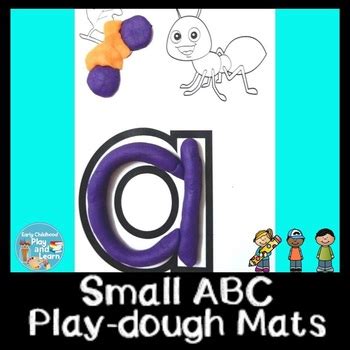 Beginning Sounds Lowercase Alphabet Modeling Dough Mats Tpt