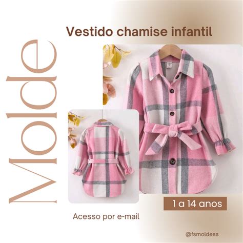 Molde Vestido Chamise Infantil Franciele Souza Hotmart