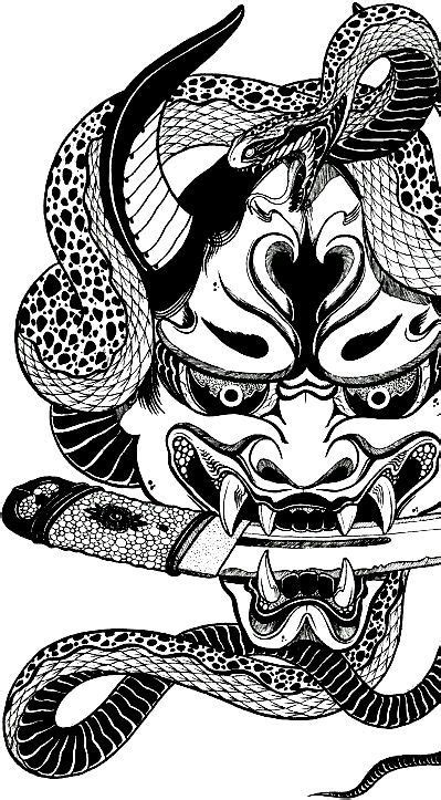 Print This Oni Mask Samurai Tattoo Samurai Art Yakuza Tattoo Tattoo